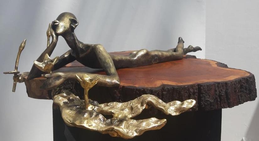 Sculptor Dimpy Menon’s solo show 'Through the leaves to the light' will open on December 11 at Art Positive in the capital.