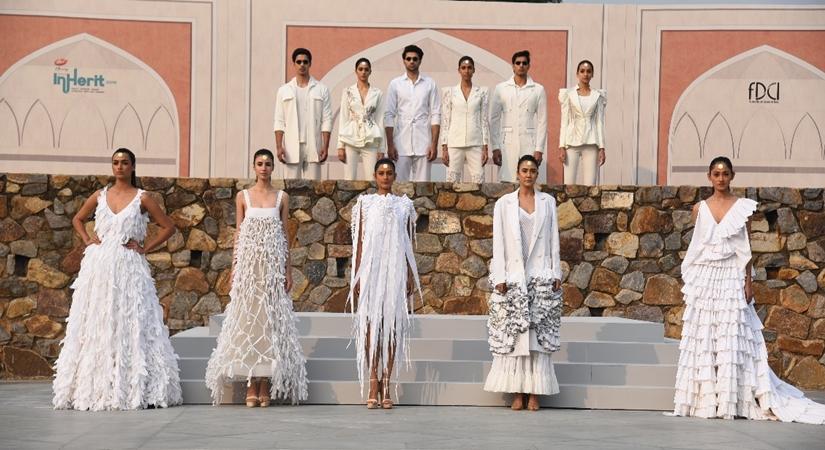 Models Showcasing at the fashion show FDCI Inherit 2019