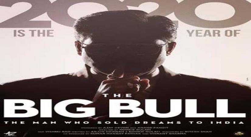 Poster of Abhishek Bachchan starrer "The Big Bull".