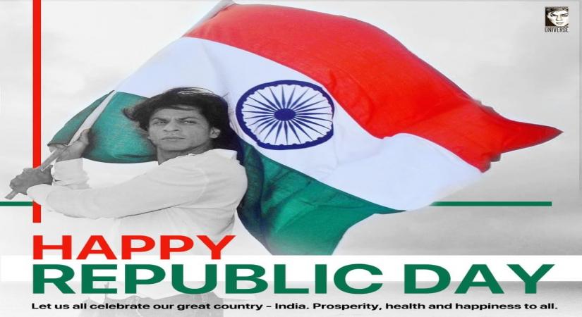 From megastar Amitabh Bachchan to superstar Shah Rukh Khan and actress Kajol, a string of Bollywood celebrities on Sunday wished everyone a Happy Republic Day, urging all to spread love and peace in the nation.