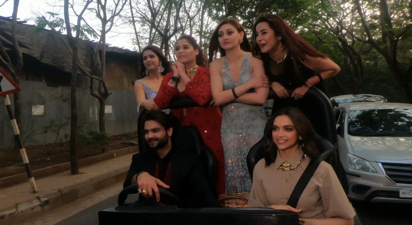 Actress Deepika Padukone brought in fun and joy when she entered the Bigg Boss house, and gave a chance to few contestants to step out of the house and join her for a "joyride". For the first time in the history of "Bigg Boss" show, five contestants -- Vishal Aditya Singh , Madhurima Tuli, Aarti Singh, Shehnaaz Kaur Gill and Shefali Zariwala, were given a chance to step out of the house.