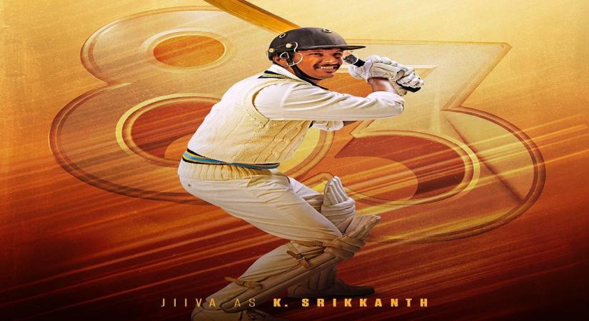 Actor Ranveer Singh on Sunday tweeted a new character poster featuring actor Jiiva as former cricketer K. Srikkanth of the upcoming film "83".