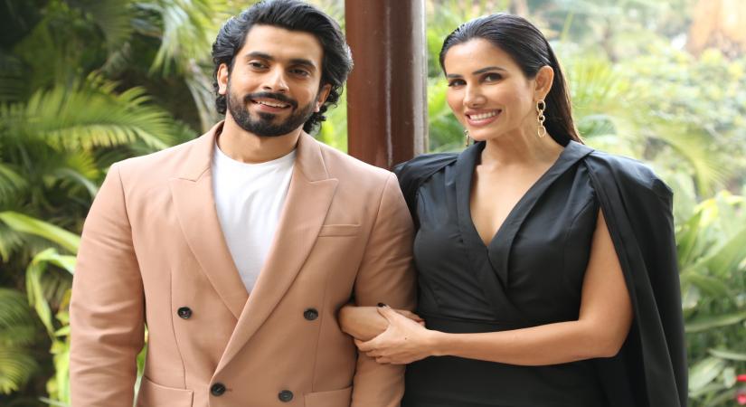 New Delhi: Actors Sunny Singh and Sonnalli Seygall during the promotions of their upcoming film "Jai Mummy Di" in New Delhi on Jan 14, 2020. (Photo: Amlan Paliwal/IANS)