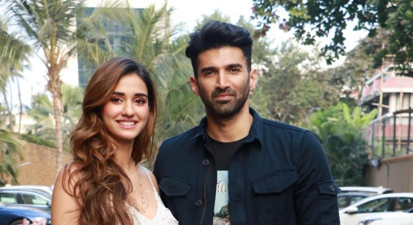 Mumbai: Actors Disha Patani and Aditya Roy Kapur during the promotions of their upcoming film "Malang", at JW Marriott in Mumbai on Jan 25, 2020. (Photo: IANS)
