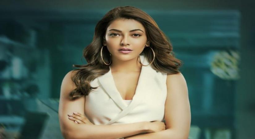 The first look of actress Kajal Aggarwal from her upcoming film "Mosagallu" starring Vishnu Manchu is out.