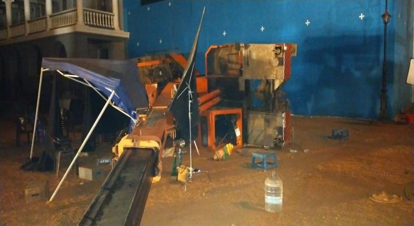 Chennai: Three persons of "Indian 2" movie film unit died in an accident when a crane fell on them while constructing the sets for the shooting on Wednesday, in Chennai on Feb 20, 2020. (Photo: IANS)
