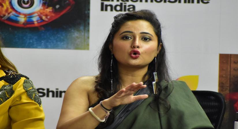 Mumbai: Actress Rashami Desai at Bigg Boss 13 press conference, in Mumbai on Feb 5, 2020. (Photo: IANS)