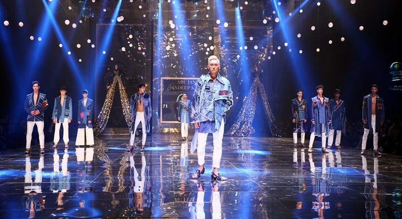 Model walks the ramp at Blenders Pride Fashion Tour 2019-20 in New Delhi