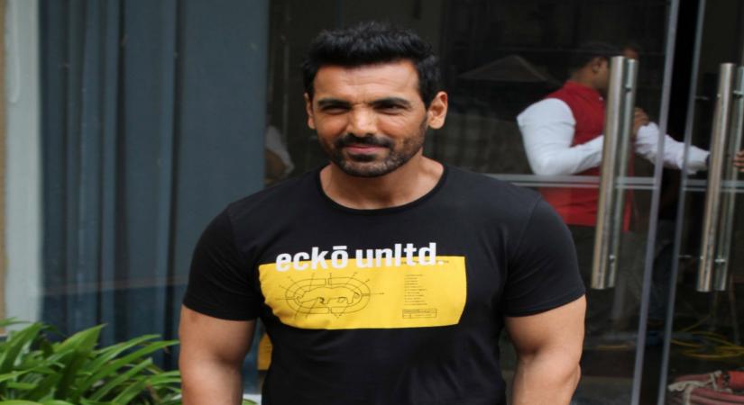 Mumbai: Actor John Abraham during the promotions of his upcoming film "Batla House" in Mumbai on Aug 6, 2019. (Photo: IANS)