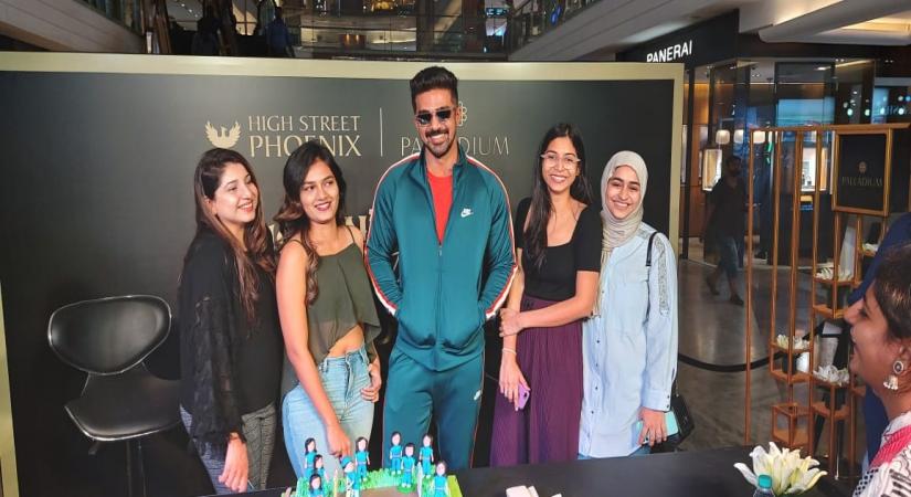 Actor Saqib Saleem during a cricket chat session organised as part of the womenÃ¢ÂÂs day week on Monday in Mumbai.