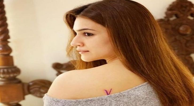 Kriti Sanon's new tattoo causes frenzy among fans.
