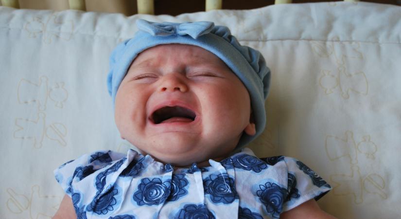 Crying baby.