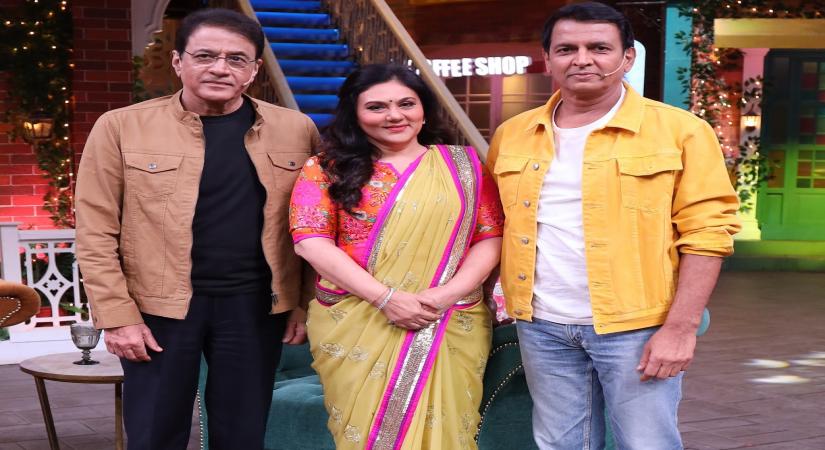 The cast of "Ramayan" on the sets of the "Kapil Sharma Show".