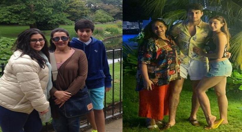 Sara shares then-and-now pictures of family.
