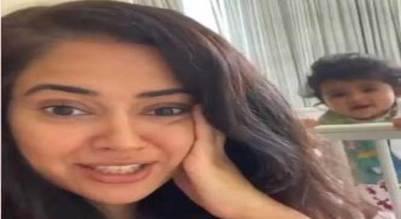 Sameera ReddyÃ¢ÂÂs children officially bomb her hair care video.