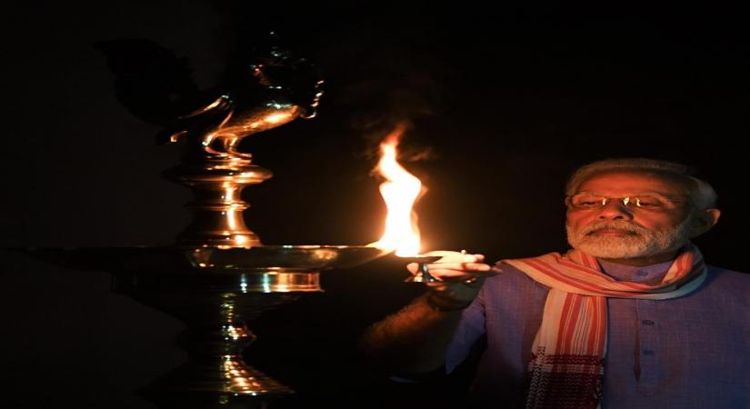 New Delhi, April 9 (IANS) India united for Prime Minister Narendra Modis #9PM9Minutes programme on April 5, and the outcome was the lowest ever total television viewership for those nine minutes since 2015.	 (File Photo: IANS)