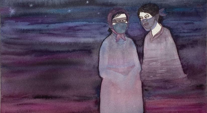 Dhruvi Acharya, March 22, 2020, Watercolour painting