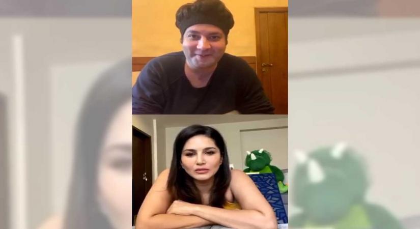 Sunny Leone gets a tongue-twister challenge from Varun Sharma.