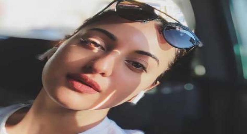Lockdown diaries: Sonakshi Sinha sat in her 'parked car'.