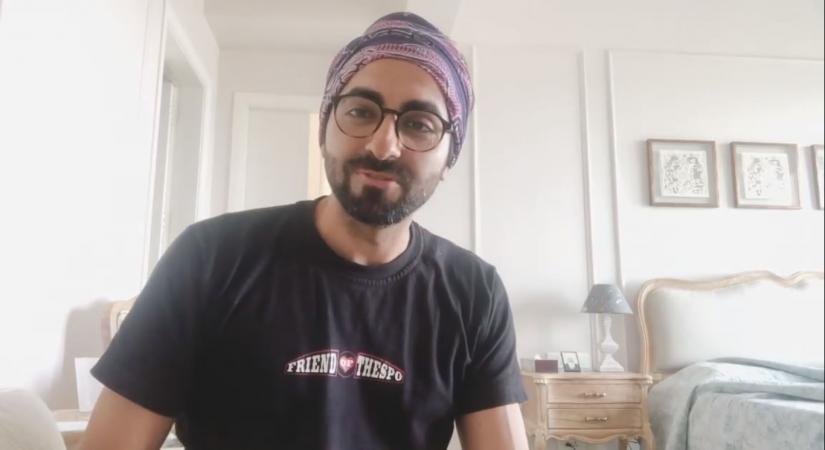Ayushmann sings 'Happy Birthday' for fan following her daughters' request.