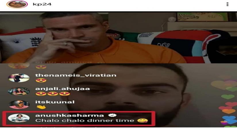 'chalo dinner time': Anushka tells Virat during live video chat.