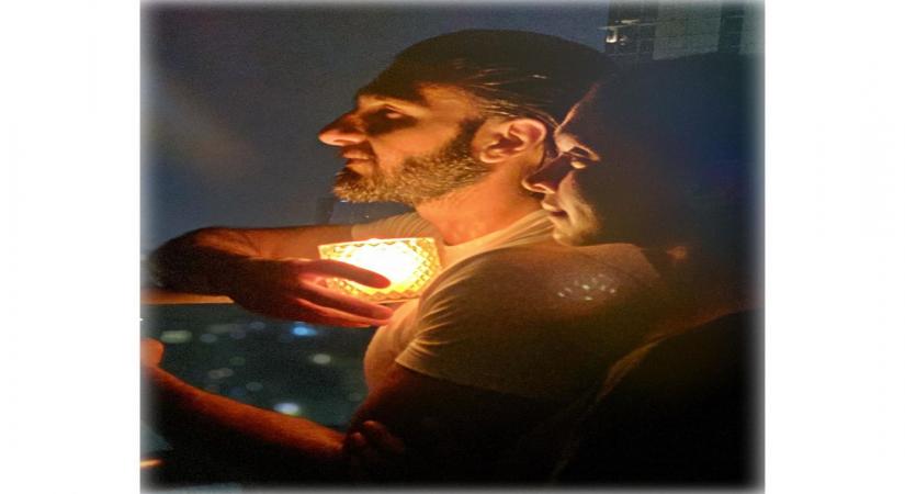 Power couple Deepika Padukone and Ranveer Singh light a candle 