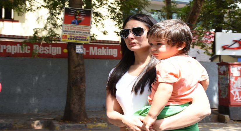 Taimur makes 'pasta' necklace for mom Kareena