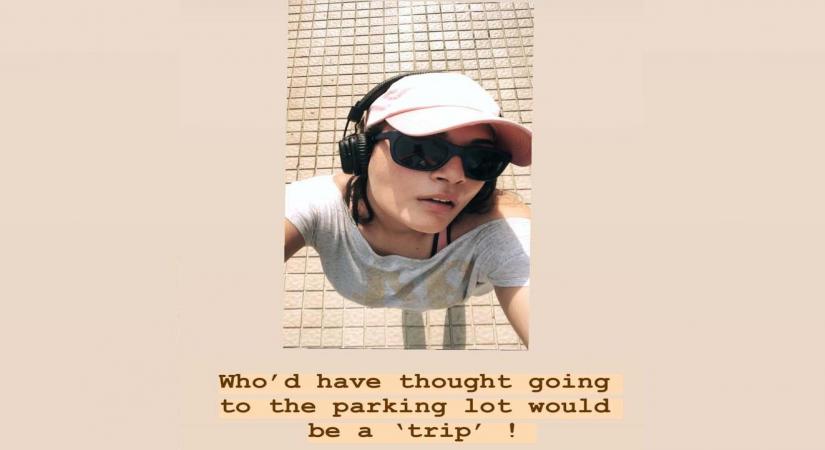 Richa takes a trip to the parking lot.