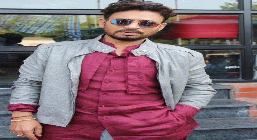 Mumbai: Actor Irrfan Khan during the promotion of his upcoming film "Qarib Qarib Singlle" in Mumbai on Oct 25, 2017 .(Photo: IANS)