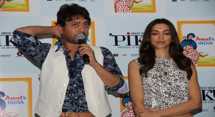 Mumbai, May 9 (IANS) Actress Deepika Padukone on Saturday shared a throwback video that shows her playing a game of tennis with her "Piku" co-star, the late actor, Irrfan Khan.	 (File Photo: IANS)