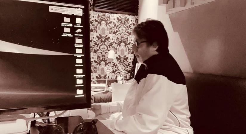 Big B's 'laptop went into a lockdown'!.