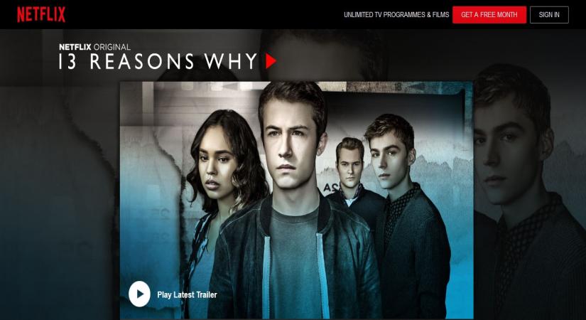 Netflix's '13 Reasons Why'.