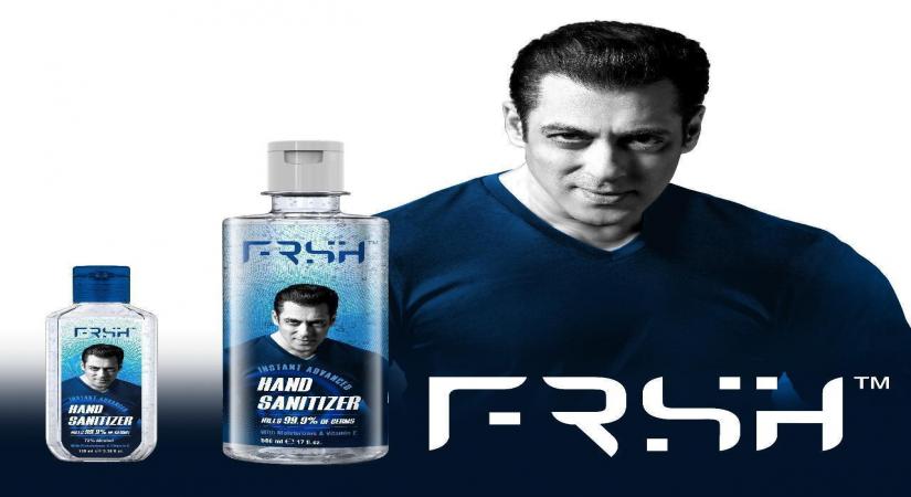 Salman launches grooming care brand, says 'Sanitisers aa chuke hain'.
