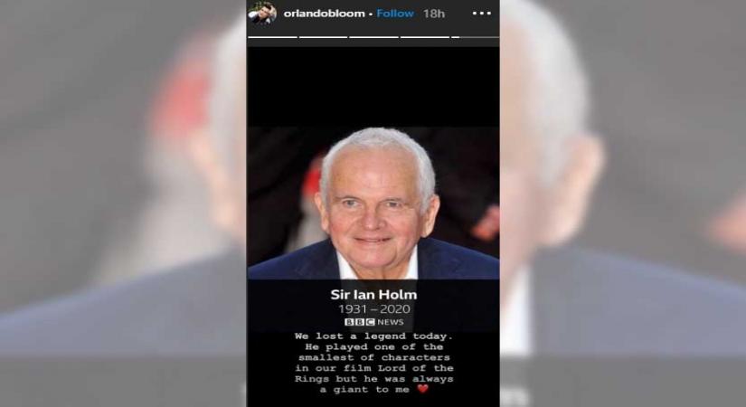 Orlando Bloom, Elijah Wood, Dominic Monaghan mourn Ian Holm's demise'.