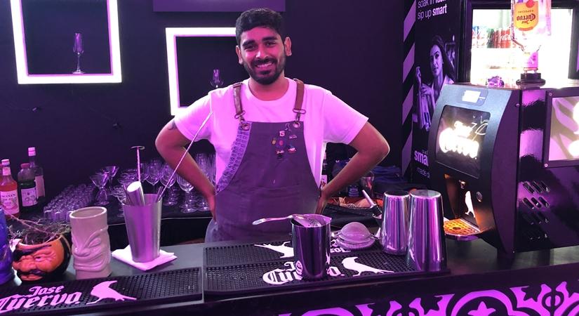 Dushyant Tanwar, Brand Manager and Mixologist for Monika Enterprises