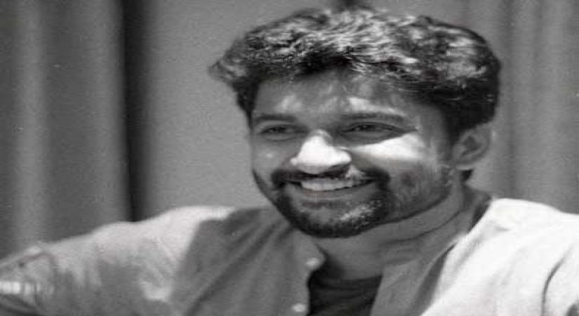 Hyderabad, June 13 (IANS) Telugu star Nani shared a still from the first-day shoot of his upcoming film "V".