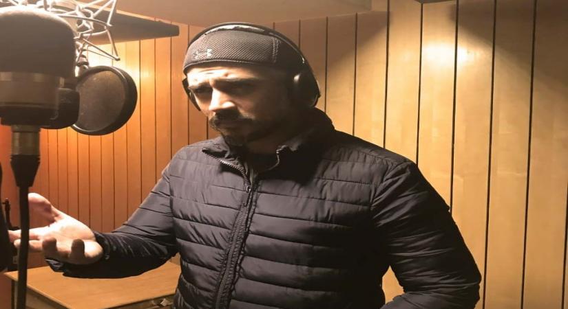 Shiv Panditt dubs for 'Khuda Haafiz' in Delhi