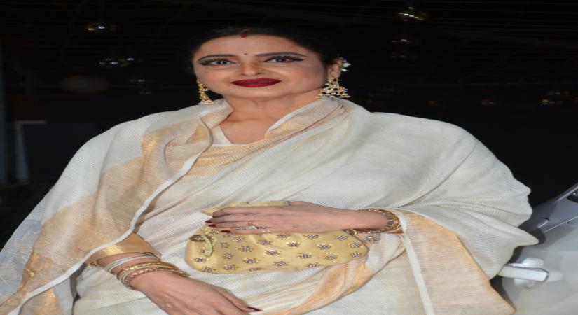 Mumbai: Actress Rekha at the screening of the upcoming film "Satellite Shankar" in Mumbai on Nov 6, 2019. (Photo: IANS)