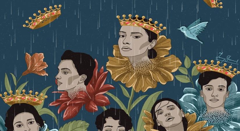 Garden of Bloom, Digital print on canvas 18h x 12w, 2020