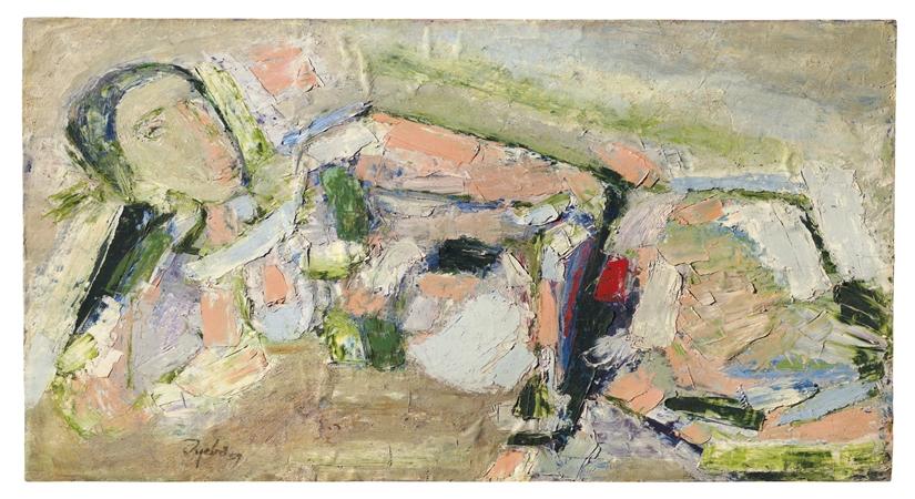 Tyeb Mehta, Reclining Nude