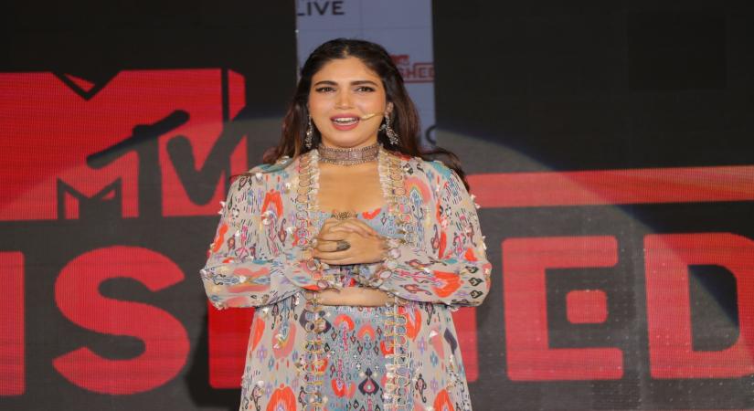 Mumbai: Actress Bhumi Pednekar addresses at the launch of fictional series "MTV Nished" in Mumbai on Jan 16, 2020. (Photo: IANS)