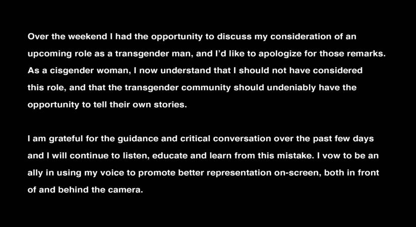 Halle Berry withdraws from transgender role.