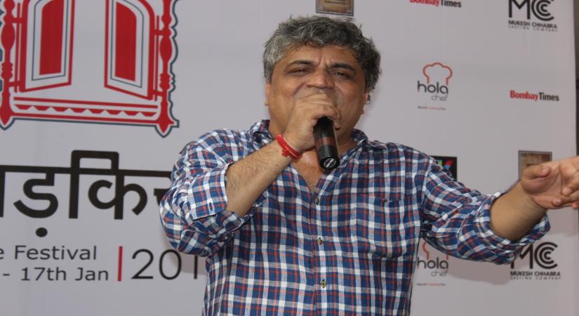 Mumbai:Lyricist Swanand Kirkire during the inauguration of `Khidkiyaan`- Theatre Festival 2016, in Mumbai on Jan 13, 2016. (Photo: IANS)