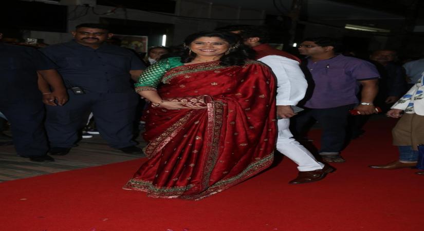Actress Renuka Sahane during a special event organised to celebrate 25 years of the film "Hum Aapke Hain Koun", in Mumbai on Aug 9, 2019. (Photo: IANS)