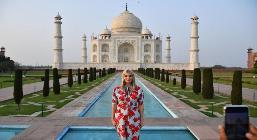 This Porenza Schouler dress gets a second outing with Ivanka Trump. (Source : Instagram)