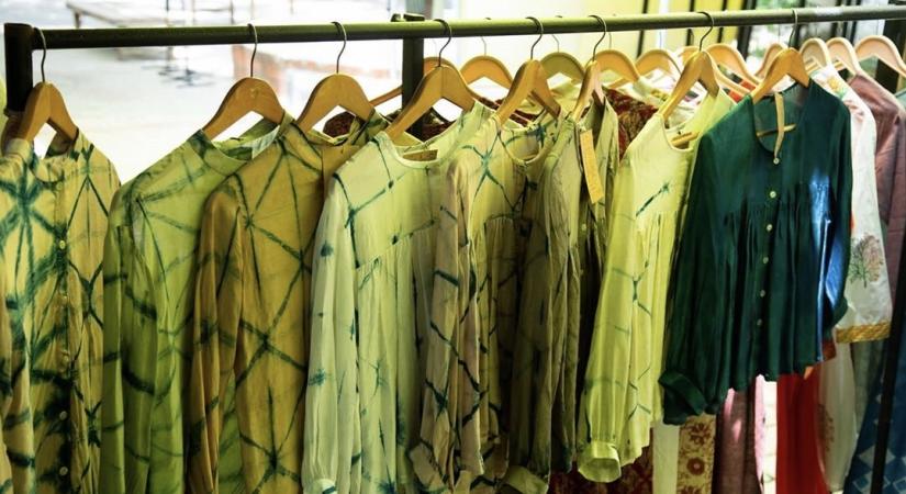 Dastkar features gorgeous Shibori shirts by Ananda available at Gali-e-Khaas