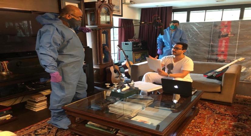 Saif Ali Khan starts dubbing for web show  (Photo: twitter/ali abbas zafar)
