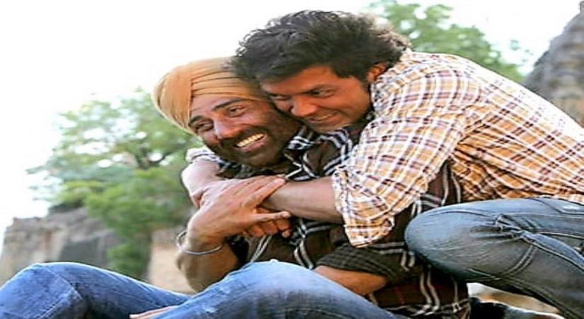 Sunny deol on Bobby deo.