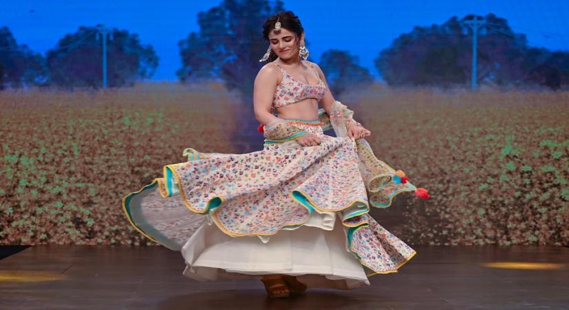 Showstopper Radhika Madan for Sukrti Aakriti at LFW 2020