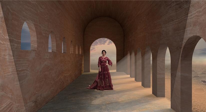 Showstopper for Sandeepa Dhar for Kaveri at LFW 2020